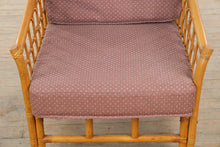 Load image into Gallery viewer, Rattan Lounge Chair with Lattice Sides and Upholstered Cushions