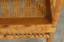 Load image into Gallery viewer, Vintage Bamboo and Cane Lounge Chair Asian Style Armchair
