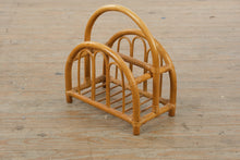 Load image into Gallery viewer, Rattan Magazine Rack Bentwood Style Wicker Storage Holder