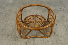 Load image into Gallery viewer, Round Rattan Bamboo Coffee Table Base Only Bentwood Boho Coastal No Glass Top
