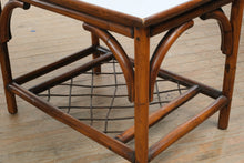 Load image into Gallery viewer, Pair of Rattan Side Tables with White Laminate Tops