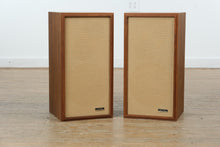 Load image into Gallery viewer, Realistic Optimus-1 Stereo Speakers – Classic 1960s Walnut Cabinets – Tested & Adjustable High/Low Controls
