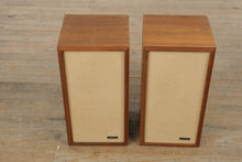 Load image into Gallery viewer, Realistic Optimus-1 Stereo Speakers – Classic 1960s Walnut Cabinets – Tested & Adjustable High/Low Controls