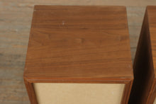 Load image into Gallery viewer, Realistic Optimus-1 Stereo Speakers – Classic 1960s Walnut Cabinets – Tested & Adjustable High/Low Controls