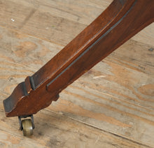 Load image into Gallery viewer, Victorian Eastlake Marble-Top Foyer Table – Walnut Base with Carved Diamond Skirt
