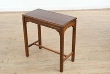 Load image into Gallery viewer, Carved Wood Side Table with Decorative Apron