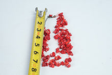Load image into Gallery viewer, Red Coral Chip Multi Strand Statement Necklace Chunky Beaded Jewelry
