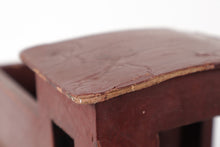 Load image into Gallery viewer, Vintage Handcrafted Red Wooden Toy Pickup Truck – Folk Art Style – 14.5" Long