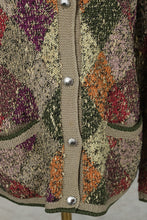 Load image into Gallery viewer, Redwood and Ross Handknit Bolivia Argyle Cardigan Sweater Small