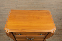 Load image into Gallery viewer, Oversized Pine Nightstand with Carved Details