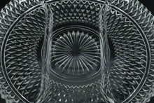 Load image into Gallery viewer, Clear Pressed Glass Divided Relish Tray – 12" Round Serving Dish