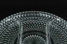 Load image into Gallery viewer, Clear Pressed Glass Divided Relish Tray – 12" Round Serving Dish