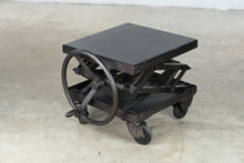 Load image into Gallery viewer, Restoration Hardware Scissor Lift Metal Side Table Adjustable Industrial Coffee Table