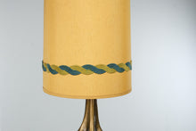 Load image into Gallery viewer, Vintage Mid Century Modern Abstract Ceramic Table Lamp Green Blue Gold 43 Inch