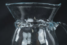 Load image into Gallery viewer, Hand Blown Glass Pitcher with Applied Stirrer Clear Art Glass Water Jug
