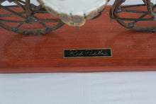 Load image into Gallery viewer, Rodo Padilla Mexican Pottery Angel Riding Bicycle Sculpture 14 x 11