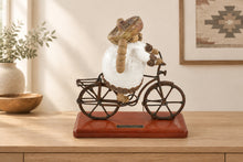 Load image into Gallery viewer, Rodo Padilla Mexican Pottery Angel Riding Bicycle Sculpture 14 x 11