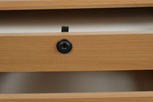 Load image into Gallery viewer, Light Wood Mobile Locking 3-Drawer Filing Cabinet