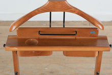 Load image into Gallery viewer, Aris Wooden Valet Stand Men's Clothes Butler with Accessory Trays