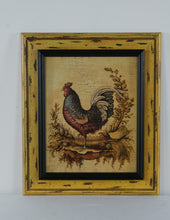 Load image into Gallery viewer, Vintage Cockerel II Rooster Farmhouse Framed Print 24x28