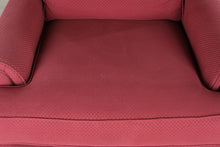 Load image into Gallery viewer, Thomasville Upholstered Lounge Chair and Ottoman in Red Textured Fabric