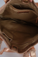 Load image into Gallery viewer, Rose Gold Metallic Genuine Leather Tote Shoulder Bag Tassel Large - Online Only