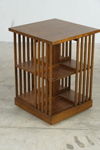 Load image into Gallery viewer, Mission Style Oak Revolving Bookcase End Table Magazine Rack - Online Only