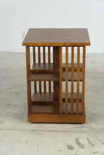 Load image into Gallery viewer, Mission Style Oak Revolving Bookcase End Table Magazine Rack - Online Only