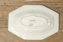 Load image into Gallery viewer, Fitz and Floyd Embossed Gold-Trim Oval Soap Dish Set β Pair of Decorative Trays