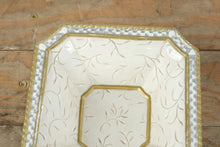 Load image into Gallery viewer, Fitz and Floyd Renaissance Octagonal Bowl – Embossed Ivory & Gold Trim