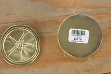 Load image into Gallery viewer, Gold Embossed Metal Trinket Box โ Dragonfly Design with Floral Detail