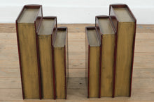 Load image into Gallery viewer, Set of 2 Faux Leather Bookend Storage Boxes β Hidden CD/DVD Organizer in Classic Novel Design
