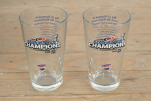 Load image into Gallery viewer, 2006 Stanley Cup Champions Pint Glasses – Carolina Hurricanes × Diet Pepsi (Set of 2)