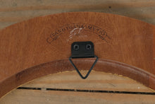 Load image into Gallery viewer, Vanhygan & Smythe Round Wooden Picture Frame โ Mahogany Finish with Gold Inner Trim