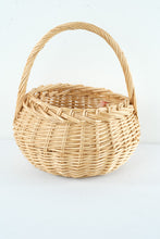 Load image into Gallery viewer, Round Woven Basket with Handle