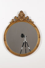Load image into Gallery viewer, Round Gold Rococo Style Mirror