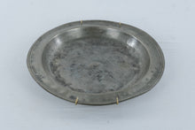 Load image into Gallery viewer, Antique English Pewter Charger Plate Crown Mark 13 Inch