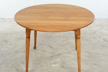 Load image into Gallery viewer, Vintage Round Solid Wood Dining Table with Plank Top