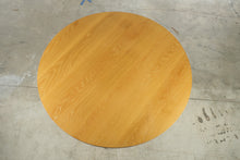 Load image into Gallery viewer, Solid Oak 54 Inch Round Pedestal Dining Table