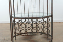 Load image into Gallery viewer, Iron Birdcage Style Etagere Display Shelf with Glass Shelves