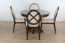 Load image into Gallery viewer, Bassett Round Dining Table Set with Upholstered Chairs
