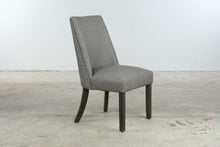 Load image into Gallery viewer, Gray Upholstered Dining Side Chair Nailhead Trim