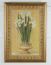Load image into Gallery viewer, Floral Still Life Daffodils Framed Wall Art Print Gold Frame 40x28