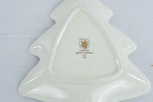 Load image into Gallery viewer, Vintage Royal Limited Holly Holiday Christmas Tree Dish Made in Japan 8 Inch