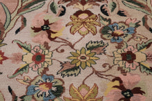 Load image into Gallery viewer, “Royal Garden” Hand-Knotted Wool Rug – 7.8' x 10.2' – Floral Medallion, Navy & Blush