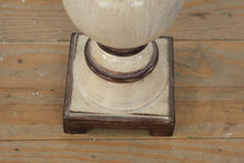Load image into Gallery viewer, Classic Distressed Cream Table Lamp with Shade – 26.5” Tall Traditional Accent Lighting