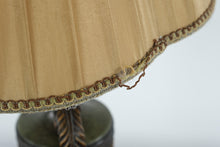 Load image into Gallery viewer, Rubbed Green Urn Table Lamp – 30" Tall Classic Decorative Lamp with Pleated Shade