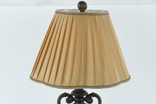 Load image into Gallery viewer, Rubbed Green Urn Table Lamp – 30" Tall Classic Decorative Lamp with Pleated Shade