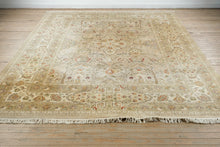 Load image into Gallery viewer, Turkish Oushak Rug – 9' x 12.3' Hand-Knotted Wool, High Knot Count, Muted Pastel Palette
