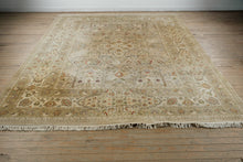 Load image into Gallery viewer, Turkish Oushak Rug – 9' x 12.3' Hand-Knotted Wool, High Knot Count, Muted Pastel Palette